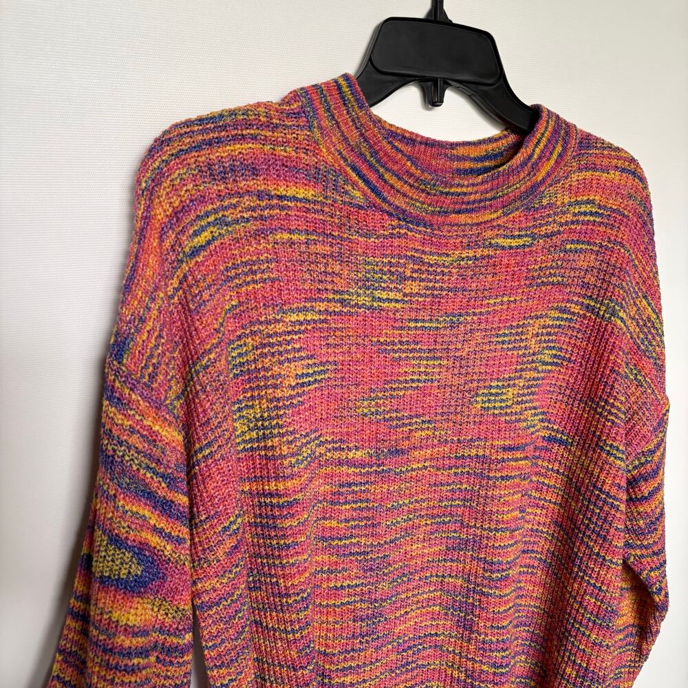 Beautiful Multi-Color Loose Fit Sweater - Size Small